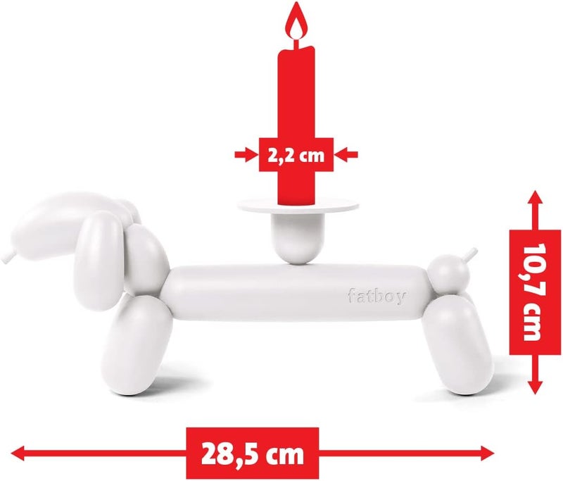 Fatboy Can-dog Candle Holder – White | Indoor Decorative Candle Stand | Modern Home & Table Decor | 10.7 x 28.5 x 8.2 cm | Stylish & Elegant Lighting Accessory - Image 3